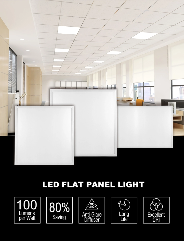 2.5kv Surge Protection 60W Round Square LED Panel Light Flat Light 6060 3 Years Warranty
