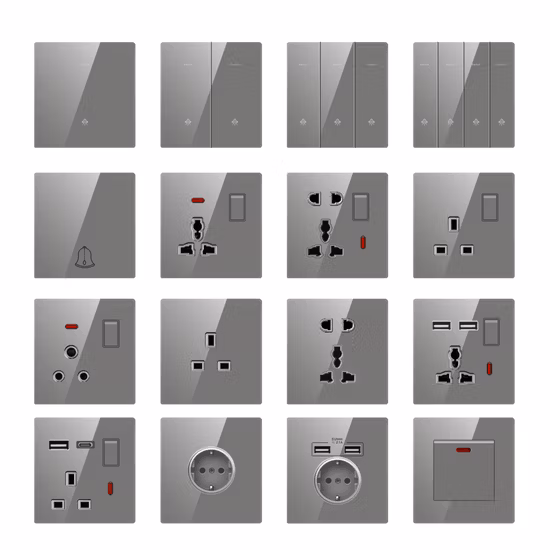 BS Standard Phosphor Copper Silver Alloy Electrical Wall Switch