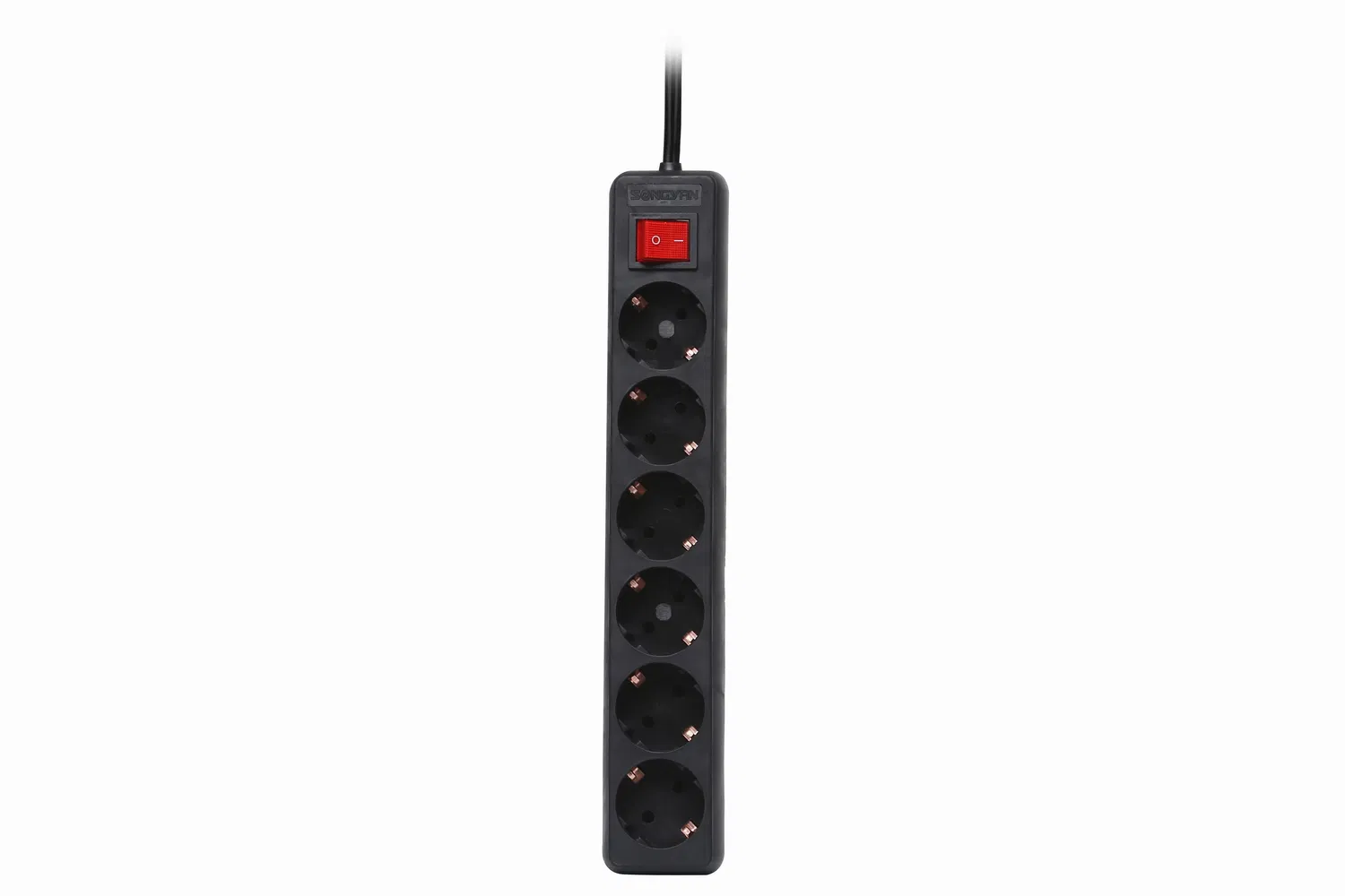 Individual Switch Extension Power Strip Surge Mult-Protection Germany Style Switch Socket