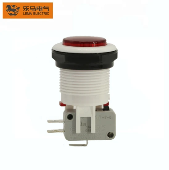 Electrical Square Plastic Push Button Switch Red Pbs-008