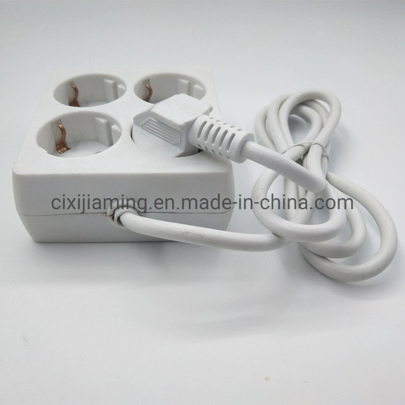 Ajm0222- 4 (4*16A) Ways Germany Type Square Shape Extension Multiple Electrical Socket