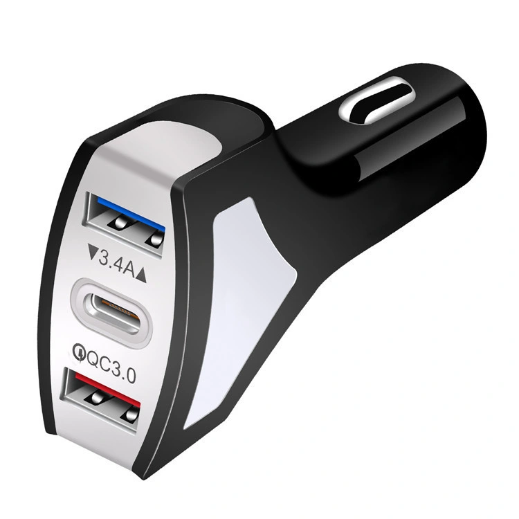 QC3.0 USB Car Charger 2 USB Port with Type C