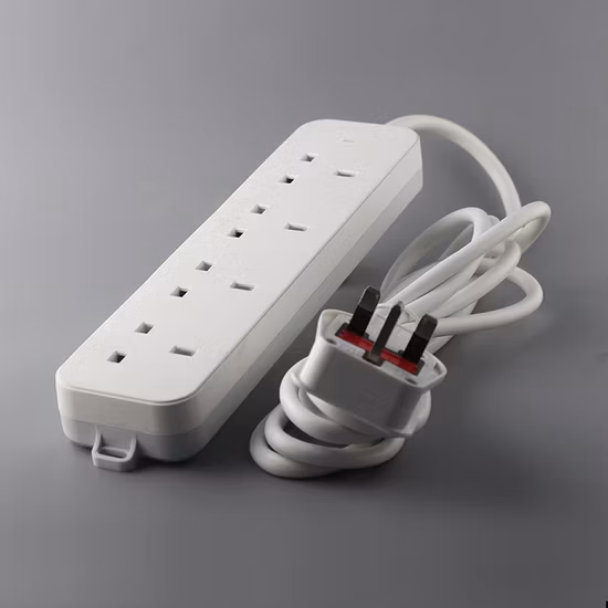 Customized Universal Electrical Socket 5 Outlets Smart Power Strip Extension Socket with Cable